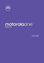 Preview for 1 page of Motorola motorolaone MACRO User Manual