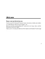 Preview for 2 page of Motorola Motostart H700 User Manual