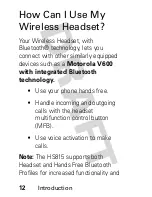 Preview for 14 page of Motorola MOTOSTART HS815 Start Here Manual