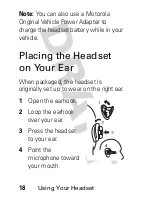 Preview for 20 page of Motorola MOTOSTART HS815 Start Here Manual