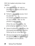 Preview for 22 page of Motorola MOTOSTART HS815 Start Here Manual