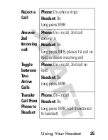 Предварительный просмотр 27 страницы Motorola MOTOSTART HS815 Start Here Manual