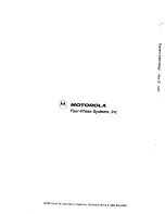 Предварительный просмотр 62 страницы Motorola MOTOTRBO 6300 Service Manual