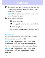 Предварительный просмотр 18 страницы Motorola MOTOZINE 68004018058 Getting Started Manual