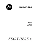 Preview for 2 page of Motorola MPx User Manual