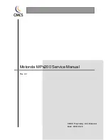 Preview for 1 page of Motorola MPx200 Service Manual