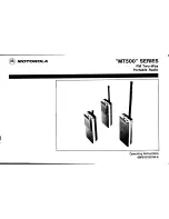 Motorola MT500 Series Operating Instructions Manual preview