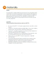 Preview for 3 page of Motorola MT7711 User Manual