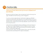 Preview for 62 page of Motorola MT7711 User Manual