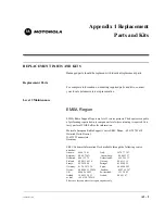 Предварительный просмотр 135 страницы Motorola MTH500 Service Manual