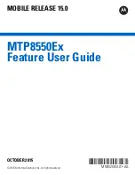 Preview for 1 page of Motorola MTP8000Ex Series Feature User Manual