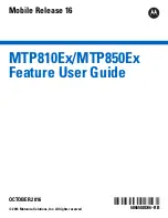 Motorola MTP810Ex Feature User Manual preview