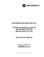 Preview for 1 page of Motorola MTP850 Service Manual