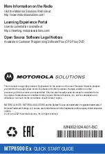 Предварительный просмотр 10 страницы Motorola MTP8500 Ex Quick Start Manual