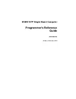 Preview for 1 page of Motorola MVME1X7P Programmer'S Reference Manual