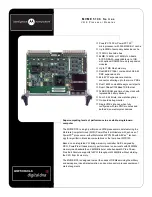 Motorola MVME5100 Series Specification Sheet preview