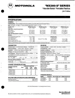 Preview for 1 page of Motorola MX300-S Series Manual