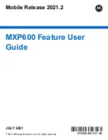 Preview for 1 page of Motorola MXP600 Feature User Manual