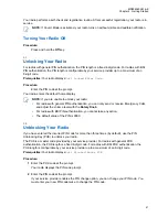 Preview for 41 page of Motorola MXP600 Feature User Manual