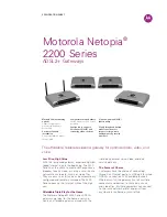 Motorola Netopia 2200 Series Specification Sheet preview