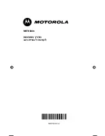 Preview for 100 page of Motorola NNTN4846 Owner'S Manual