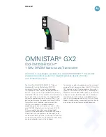 Предварительный просмотр 1 страницы Motorola Omnistar GX2-DM1000B10/CH Series Datasheet