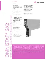 Preview for 1 page of Motorola OMNISTAR GX2-LM1000E Series Datasheet