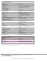 Preview for 5 page of Motorola OMNISTAR GX2-LM1000E Series Datasheet