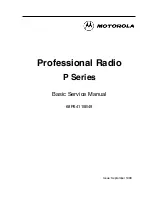 Предварительный просмотр 1 страницы Motorola P Series Basic Service Manual