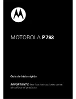 Preview for 23 page of Motorola P793 Quick Start Manual