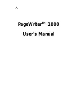 Motorola PageWriter 2000 User Manual preview