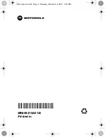 Предварительный просмотр 28 страницы Motorola PMLN6621 User Instruction Sheet