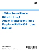 Preview for 1 page of Motorola PMLN8082 User Manual