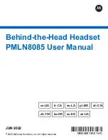 Motorola PMLN8085 User Manual preview