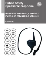 Preview for 1 page of Motorola PMMN4041 User Manual