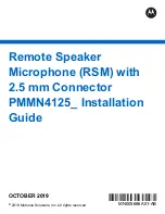 Motorola PMMN4125 Installation Manual preview