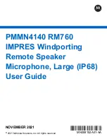 Preview for 1 page of Motorola PMMN4140 RM760 IMPRES User Manual