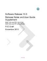 Preview for 1 page of Motorola PMP 400 Release Notes And User Manual Supplement