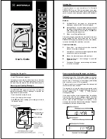 Motorola PRO ENCORE User Manual preview