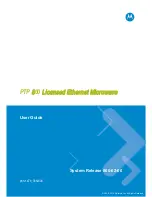 Preview for 1 page of Motorola PTP 800 User Manual