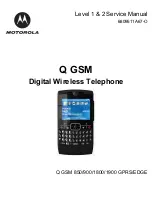 Предварительный просмотр 1 страницы Motorola Q GSM Service Manual