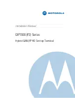 Предварительный просмотр 1 страницы Motorola QIP7000 (P2) Series Installation Manual