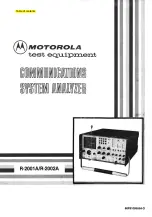 Preview for 1 page of Motorola R-2001A Service Manual