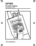 Preview for 1 page of Motorola RADIUS GP300 Operating Instructions Manual