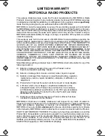 Preview for 3 page of Motorola RADIUS GP300 Operating Instructions Manual