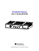 Motorola RG2400 User Manual preview