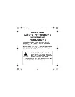 Предварительный просмотр 3 страницы Motorola RLN5795 Important Safety And Operating Instructions