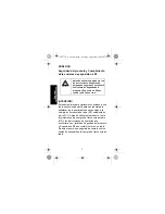 Предварительный просмотр 8 страницы Motorola RLN5880 Manual