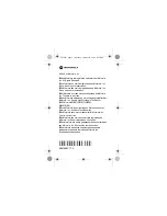 Предварительный просмотр 70 страницы Motorola RLN5880 Manual