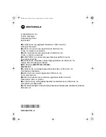 Preview for 30 page of Motorola RLN5933 Manual